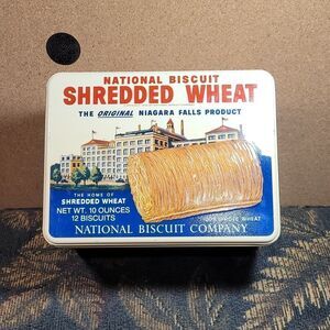 Vintage 1989 Nabisco Shredded Wheat Tin